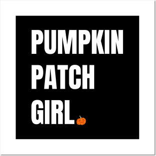 Pumpkin Patch Girl - Minimalist Design with a Pumpkin Posters and Art